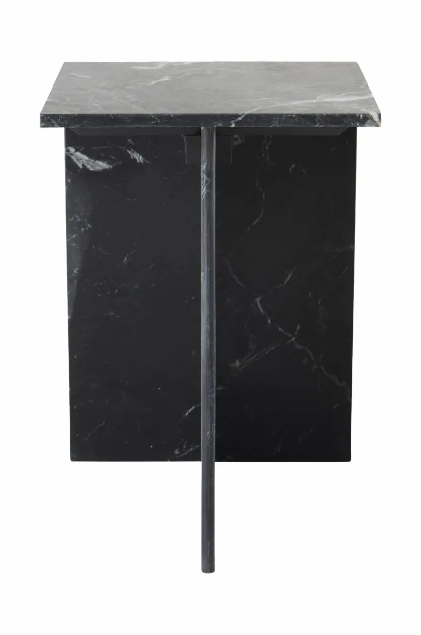Bord|Jotex MELETO Sidobord Marmor 35x35 Cm Svart marmor