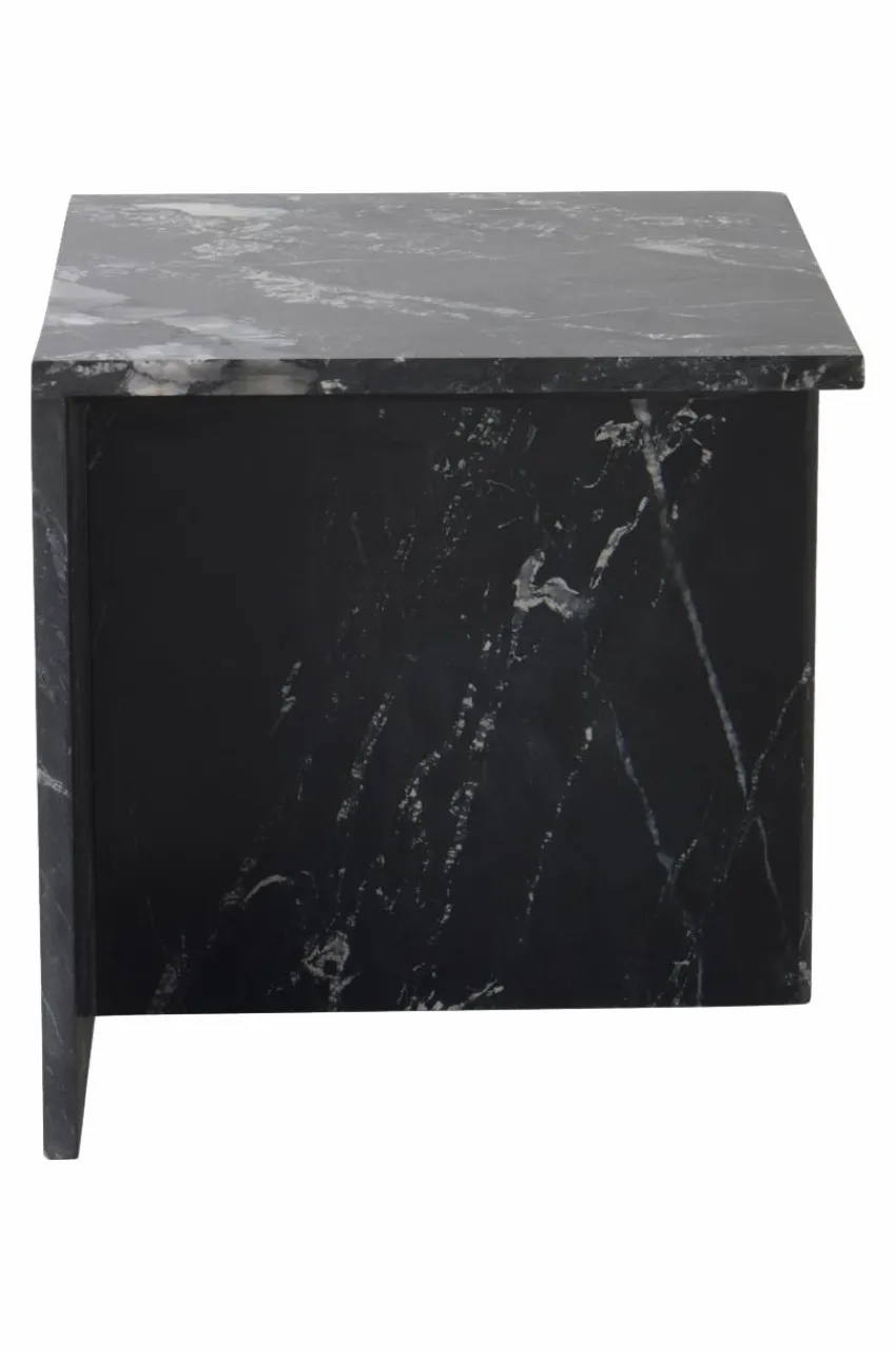 Bord|Jotex MELETO Sidobord 40x45 Cm Svart marmor