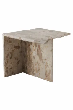 Bord|Jotex MELETO Sidobord 40x45 Cm Beige marmor