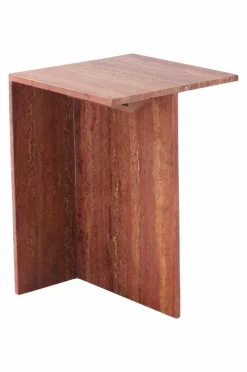 Bord|Jotex MELETO Sidobord 35x35 Cm Röd travertine
