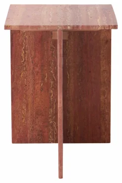 Bord|Jotex MELETO Sidobord 35x35 Cm Röd travertine