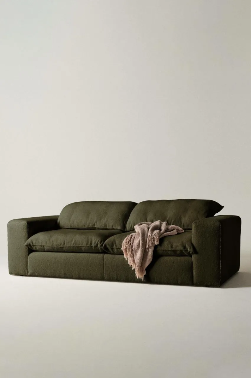 Soffor|Jotex MELIDES Soffa 3-sits Mossgrön