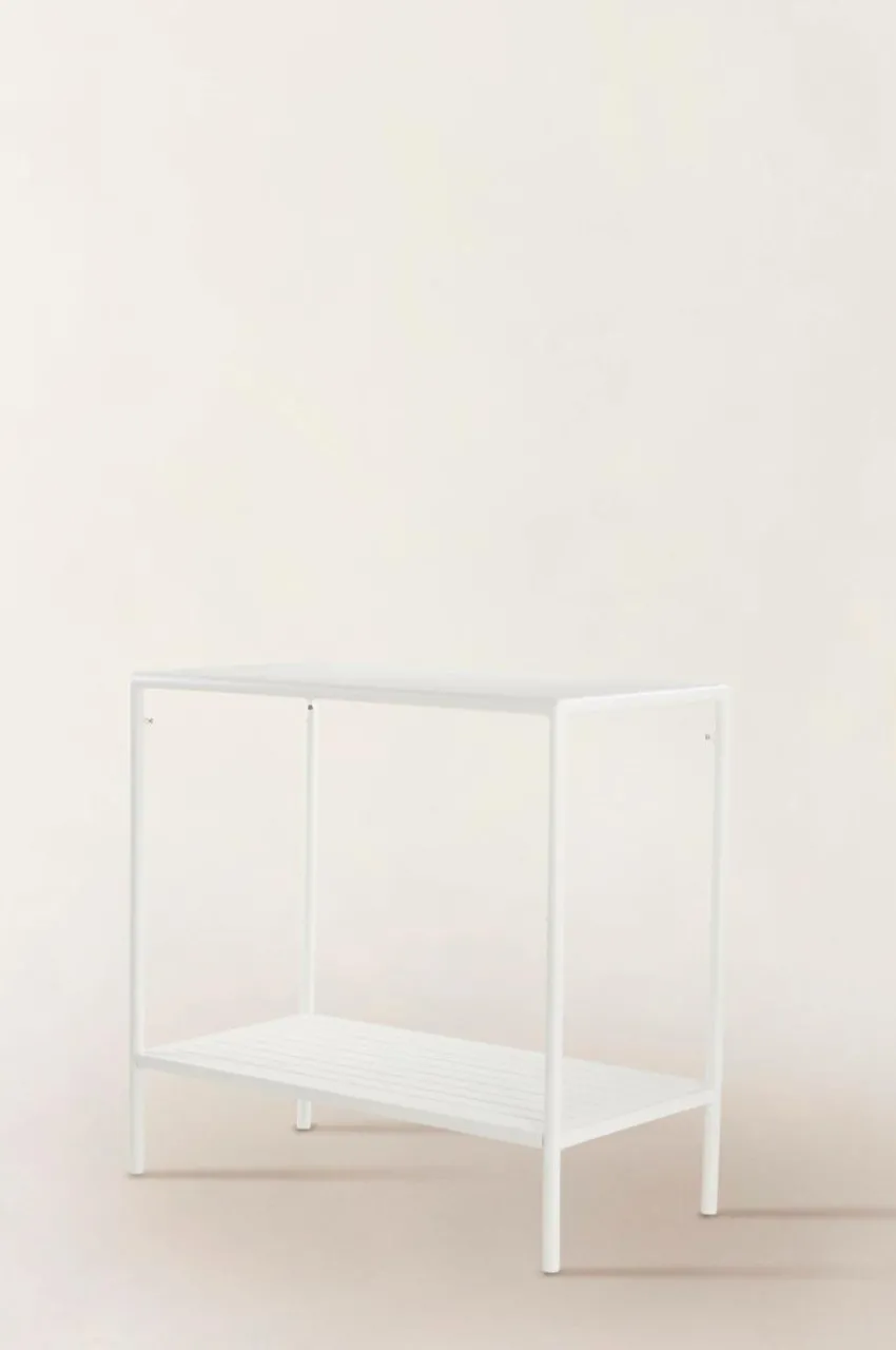 Utebord|Utemöbler|Jotex MENTON Avlastningsbord 50x100 Cm Vit