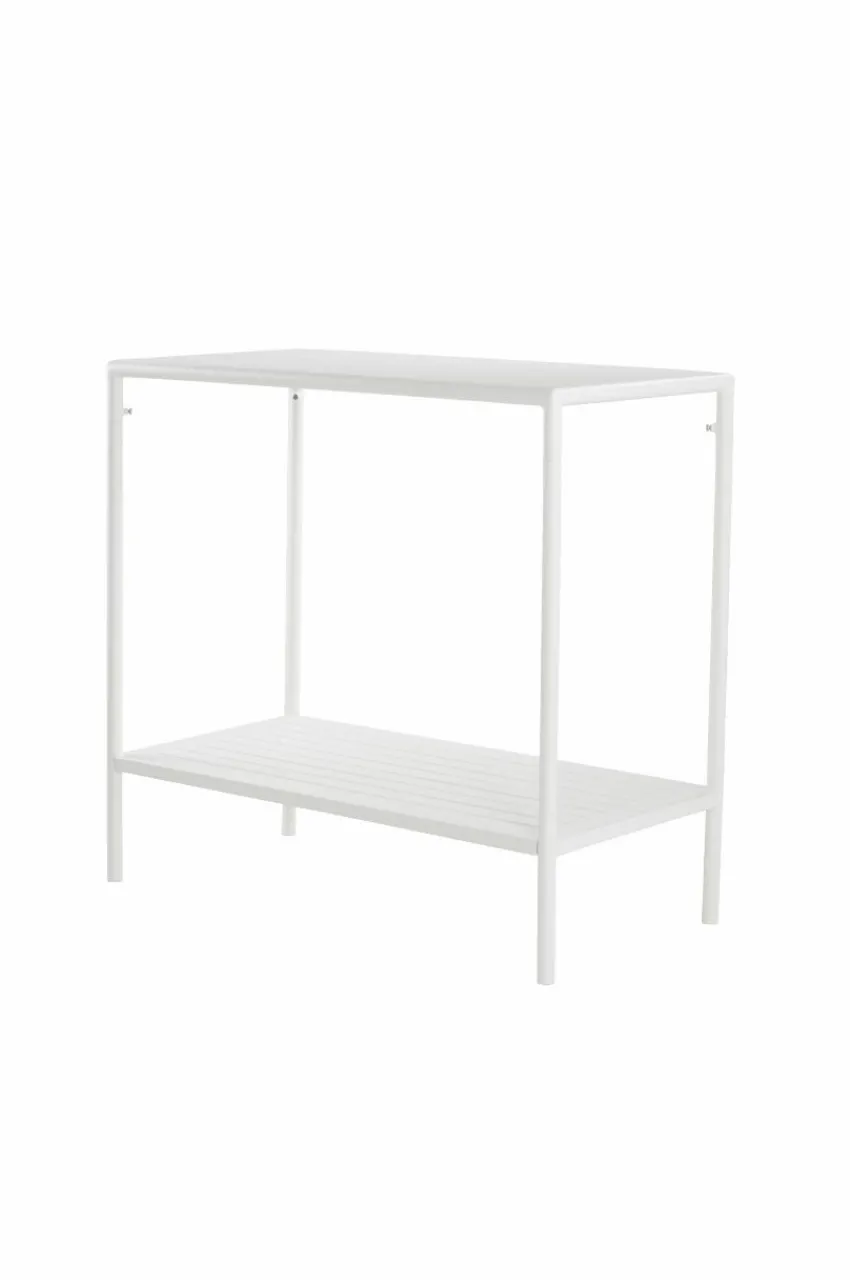 Utebord|Utemöbler|Jotex MENTON Avlastningsbord 50x100 Cm Vit