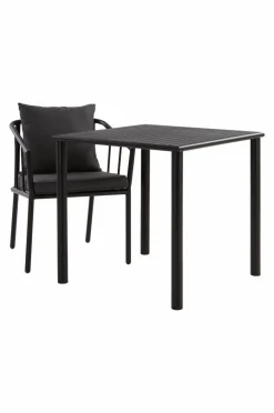 Utebord|Utemöbler|Jotex MENTON Matbord 75x75 Cm Svart