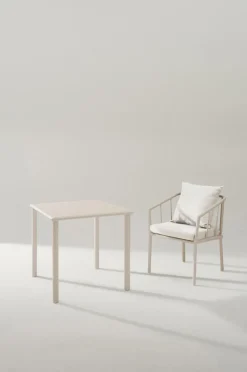 Utebord|Utemöbler|Jotex MENTON Matbord 75x75 Cm Beige