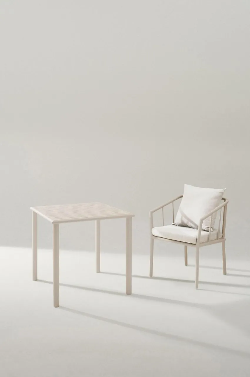 Utebord|Utemöbler|Jotex MENTON Matbord 75x75 Cm Beige