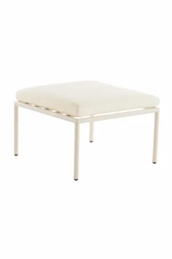 Utestolar & Utepallar|Utemöbler|Jotex MENTON Pall/bord Beige/vit dyna