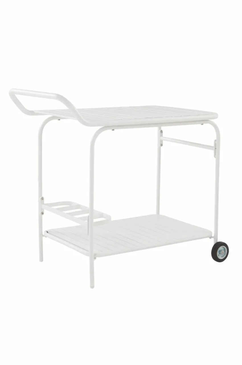 Utebord|Utemöbler|Jotex MENTON Serveringsvagn Vit