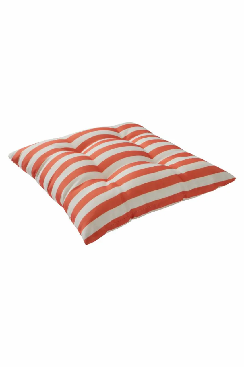 Stolsdynor & Sittkuddar|Utemöbler|Jotex MENTON Sittdyna Stol Orange/vit randig
