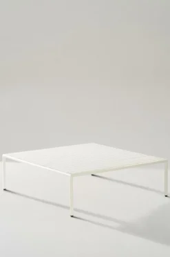 Utebord|Utemöbler|Jotex MENTON Soffbord 110x110 Cm Vit