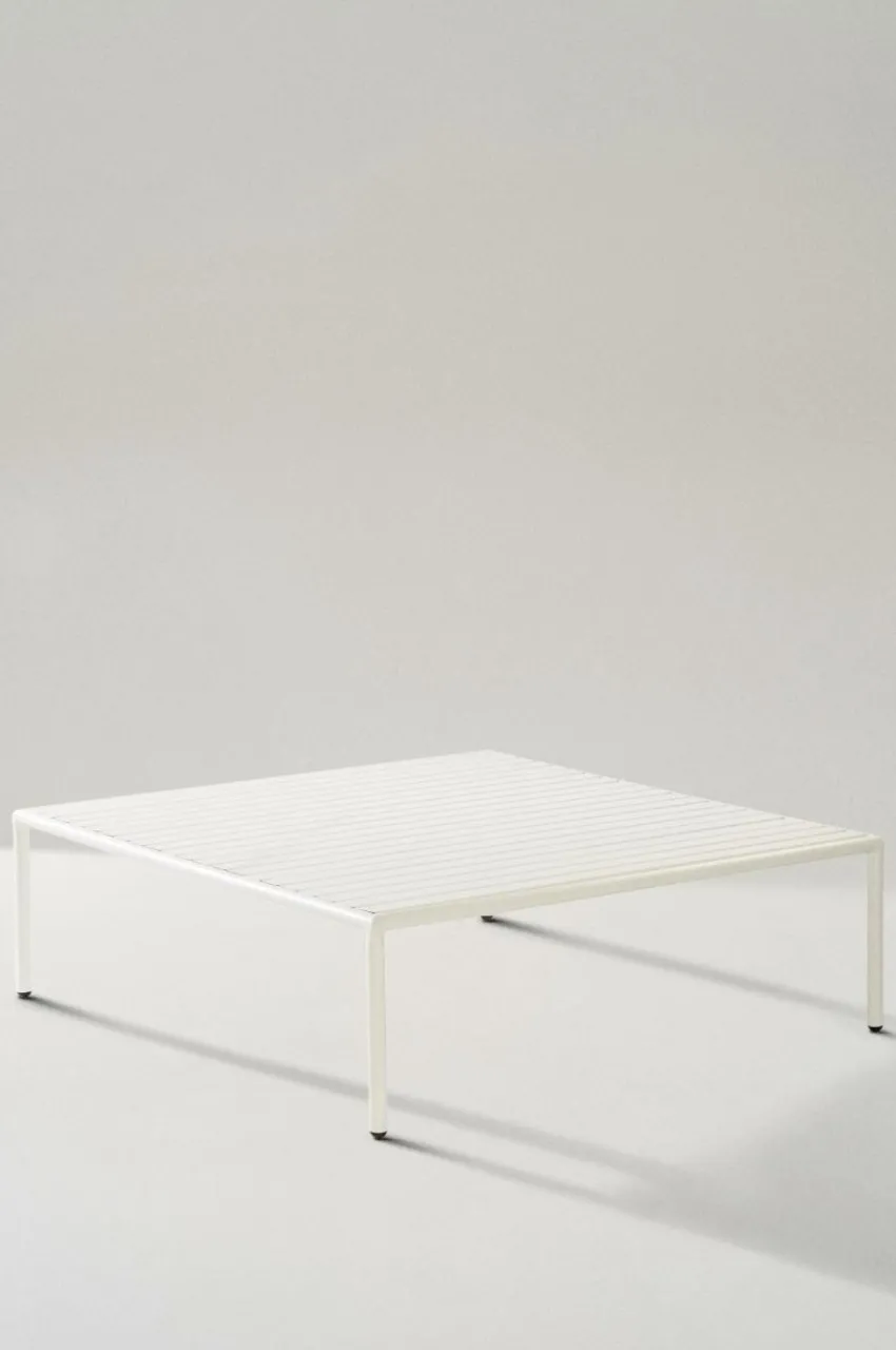 Utebord|Utemöbler|Jotex MENTON Soffbord 110x110 Cm Vit