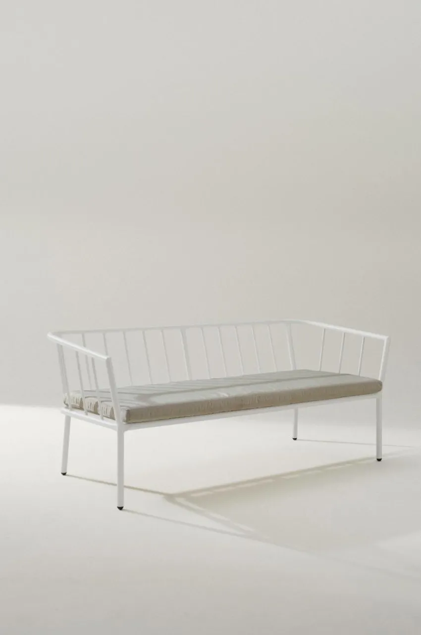 Utesoffor & Utebänkar|Utemöbler|Jotex MENTON Utesoffa 2-sits Vit