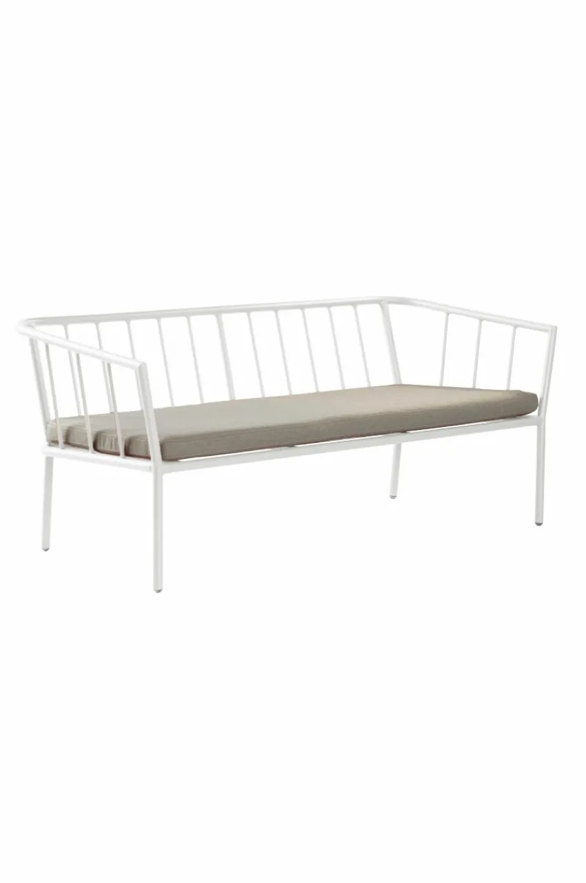 Utesoffor & Utebänkar|Utemöbler|Jotex MENTON Utesoffa 2-sits Vit