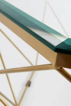 Bord|Jotex MERANO Soffbord ø 98 Cm Mässing/glas