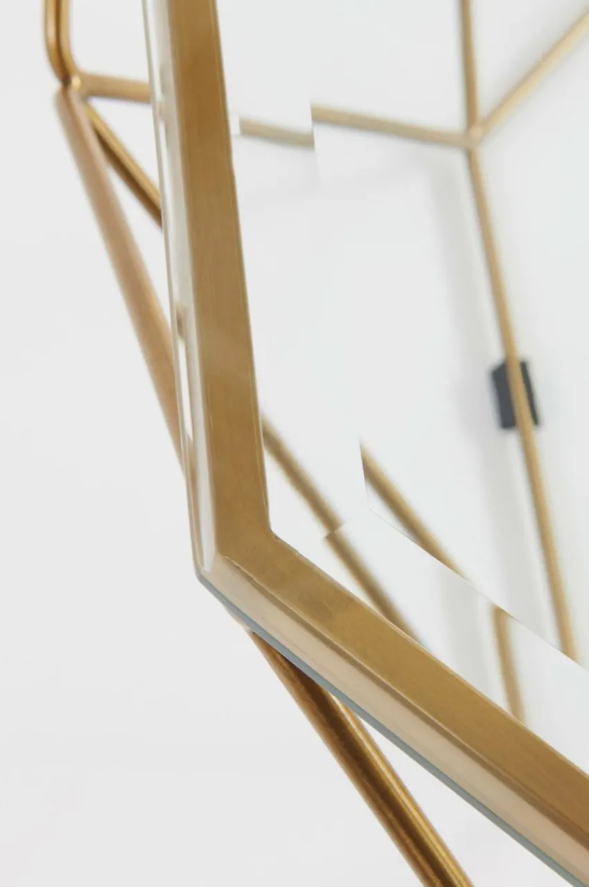Bord|Jotex MERANO Soffbord ø 98 Cm Mässing/glas