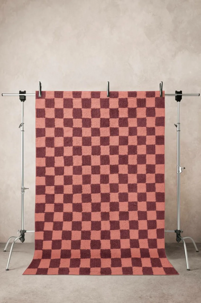 Bomulls- & Trasmattor|Jotex META Bomullsmatta 170x240 Cm Vinröd/rosa