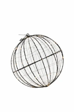 Julbelysning|Jotex Metallboll LED 30cm Svart