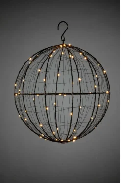 Julbelysning|Jotex Metallboll LED 30cm Svart
