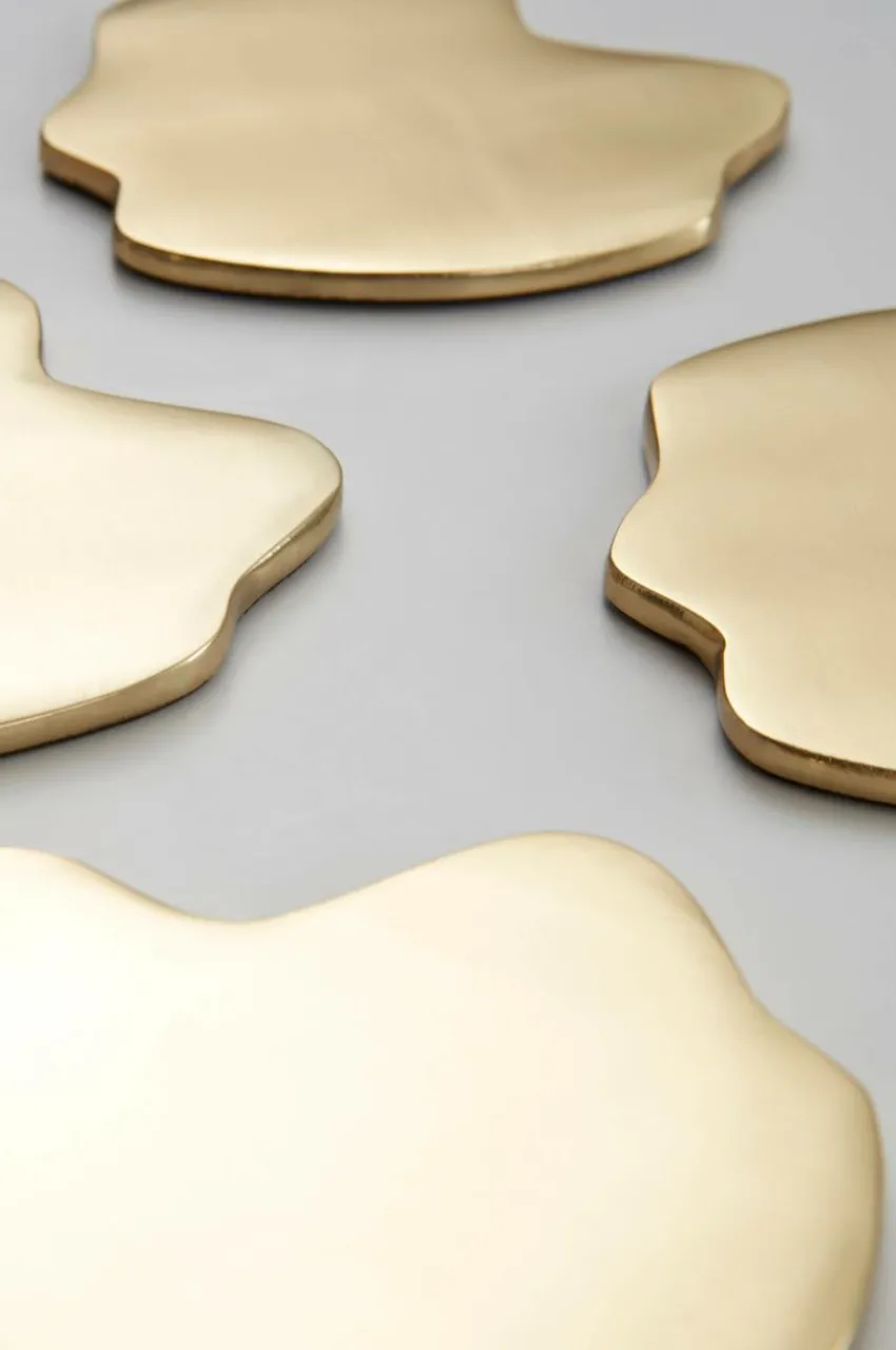 Kökstillbehör|Juldukning|Jotex MICAH Glasunderlägg 4-pack Guld