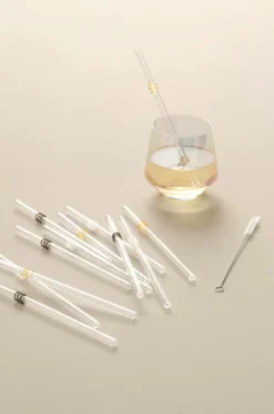 Kökstillbehör|Glas|Jotex MIEKE Sugrör 12-pack Transparent