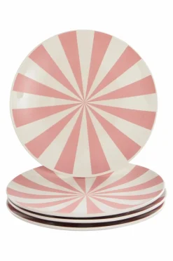 Tallrikar|Jotex MIKA Tallrik 4-pack ø 28,5 Cm Rosa/vit