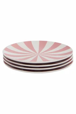 Tallrikar|Jotex MIKA Tallrik 4-pack ø 28,5 Cm Rosa/vit