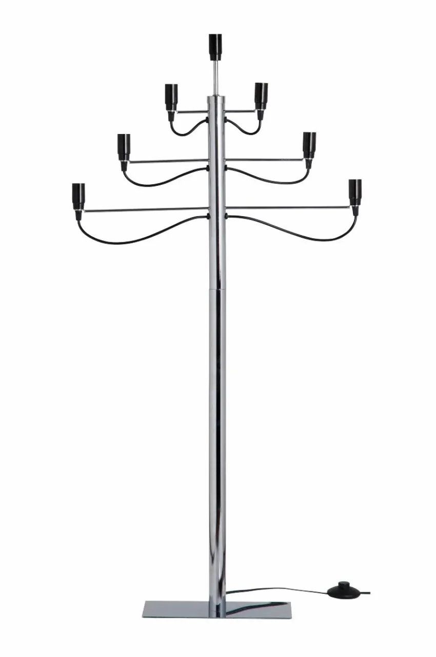 Julbelysning|Jotex MILANO Elljusstake - Golv Krom