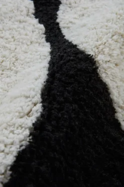 Bomulls- & Trasmattor|Jotex MILLI Bomullsmatta 170x240 Cm - Ekologisk Svart/Vit