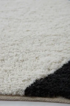 Bomulls- & Trasmattor|Jotex MILLI Bomullsmatta 170x240 Cm - Ekologisk Svart/Vit
