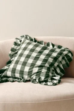 Prydnadskuddar & Fodral|Jotex MIMMI Kuddfodral 50x50 Cm Grön/vit