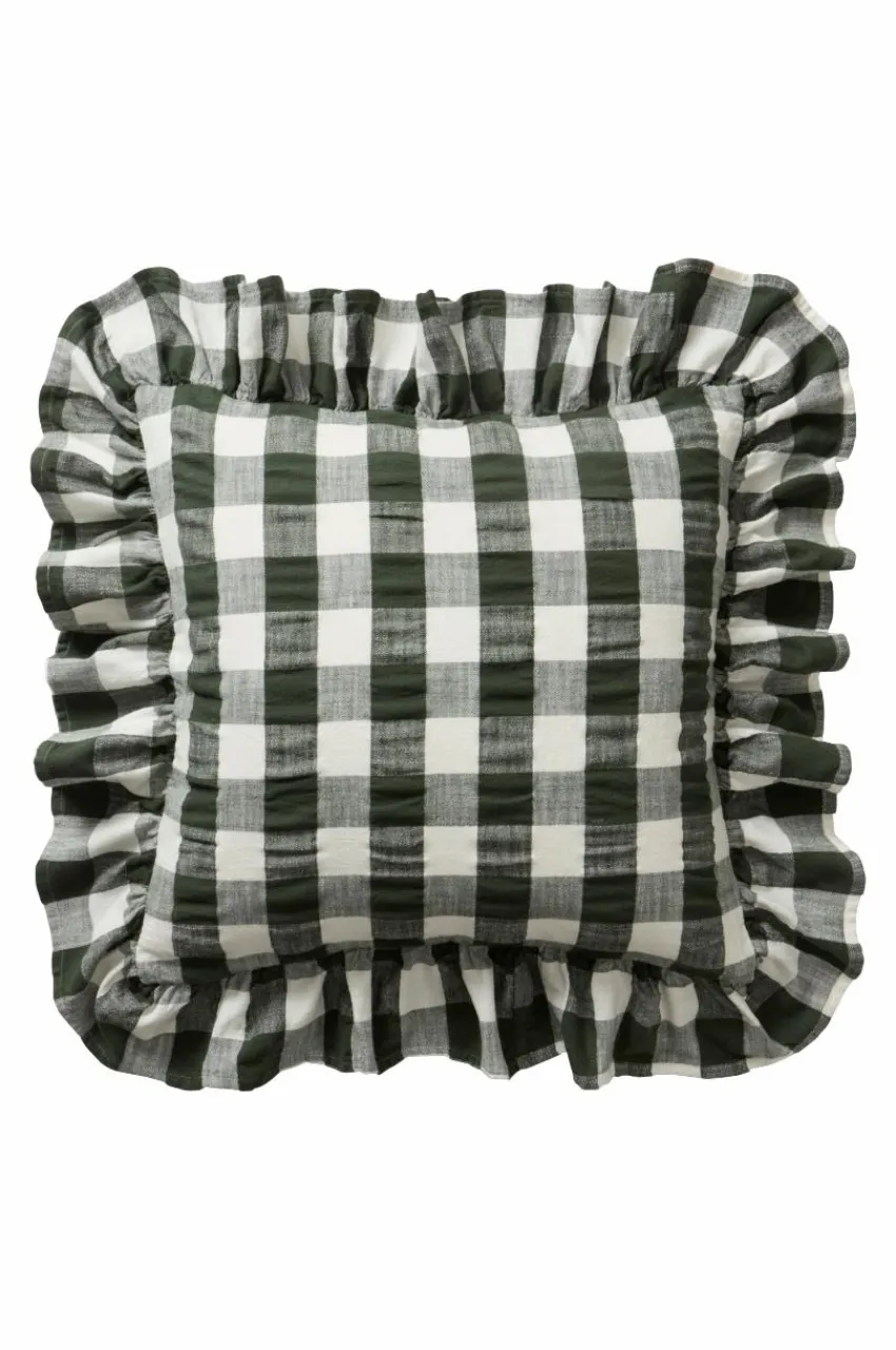 Prydnadskuddar & Fodral|Jotex MIMMI Kuddfodral 50x50 Cm Grön/vit