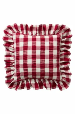 Prydnadskuddar & Fodral|Jotex MIMMI Kuddfodral 50x50 Cm Röd/vit
