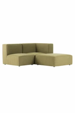 Soffor|Jotex MIRA TEXTURE Soffmodul - Hörndel Mossgrön