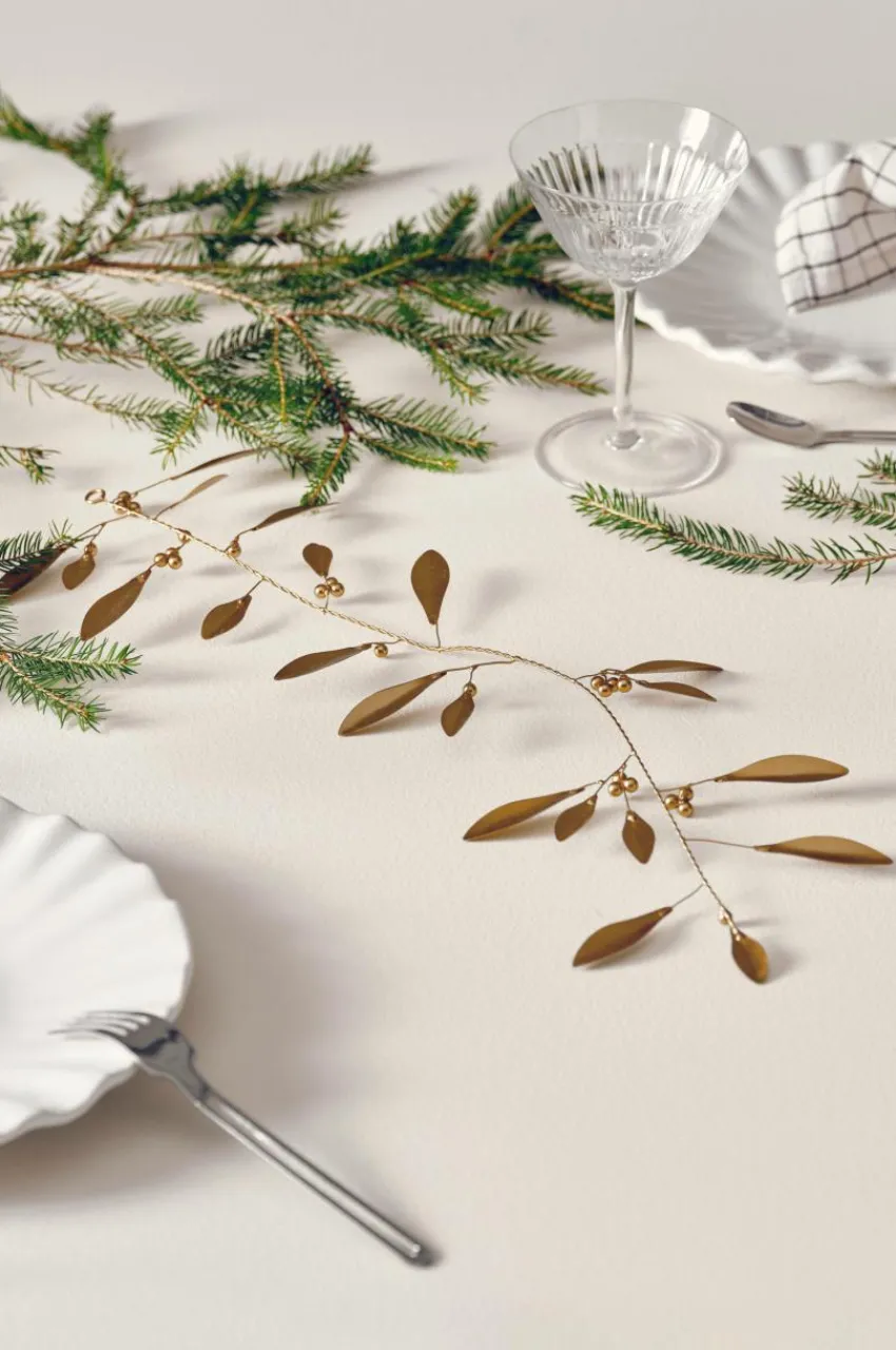 Juldekoration|Jotex MISTEL Girlang 51,5 Cm Mässing