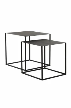 Bord|Jotex MOAPA Sidobord 2-pack 41x41 Cm, 46x46 Cm Svart