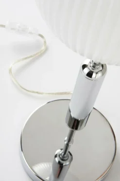Bordslampor|Jotex MOIRA Bordslampa Krom/vit