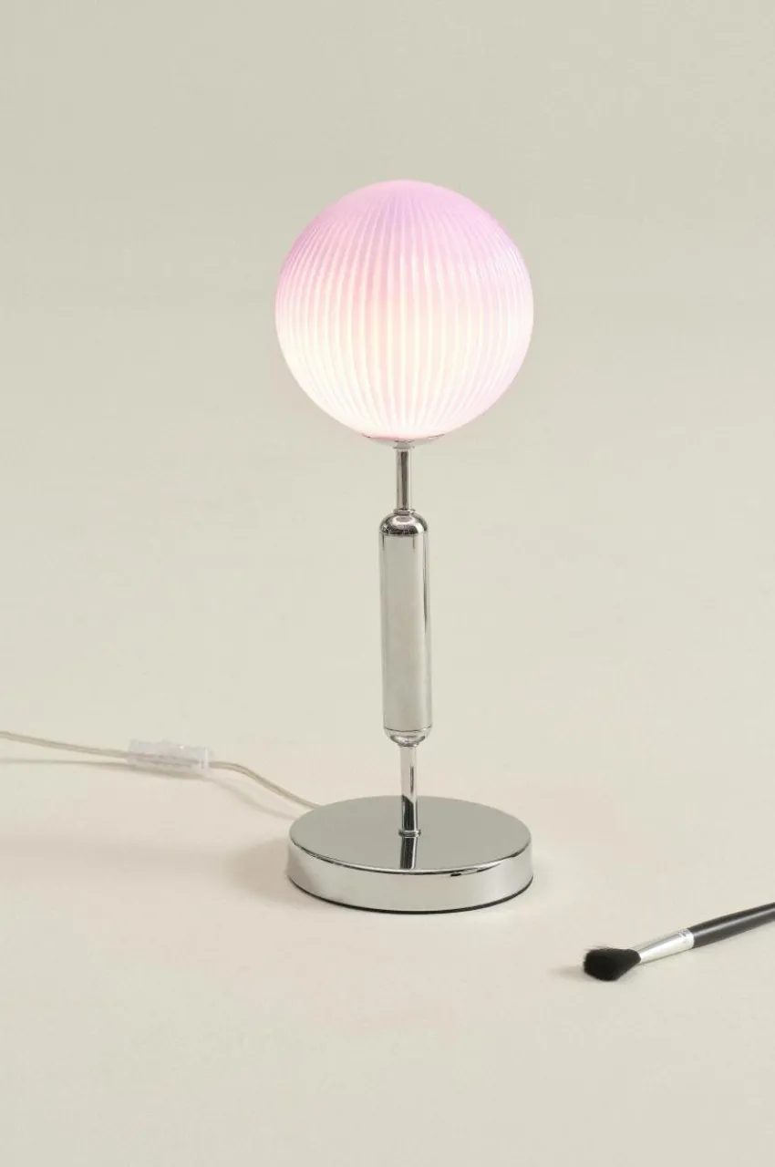 Bordslampor|Jotex MOIRA Bordslampa Krom/blå