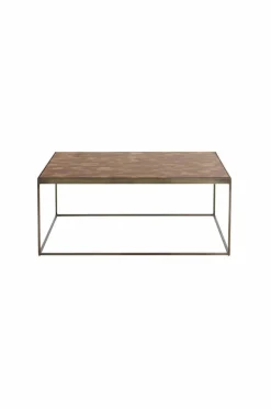 Bord|Jotex MOLISE Soffbord 81x81 Cm Brun/mässing