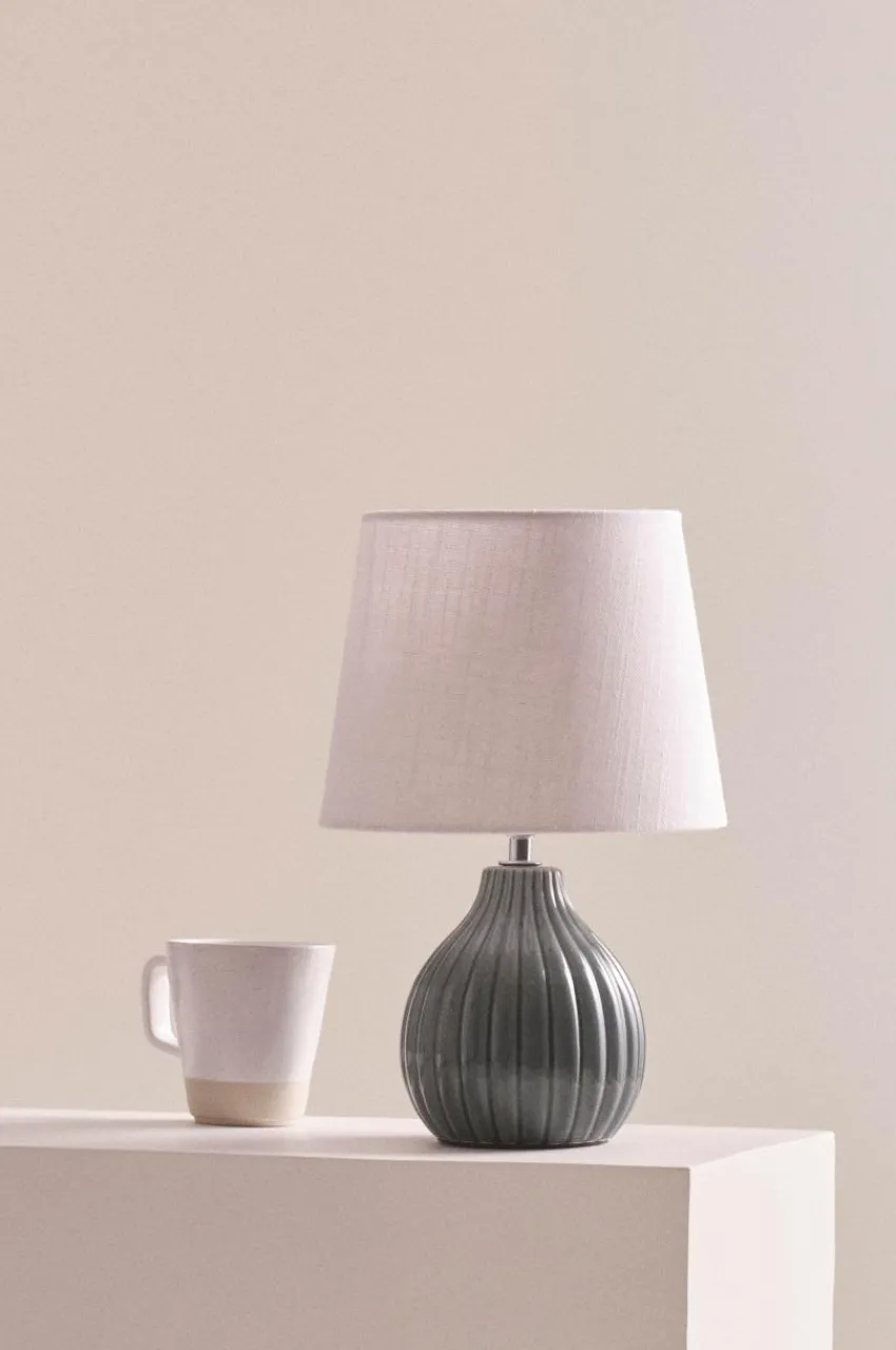 Bordslampor|Jotex MONA Bordslampa Grön/naturvit