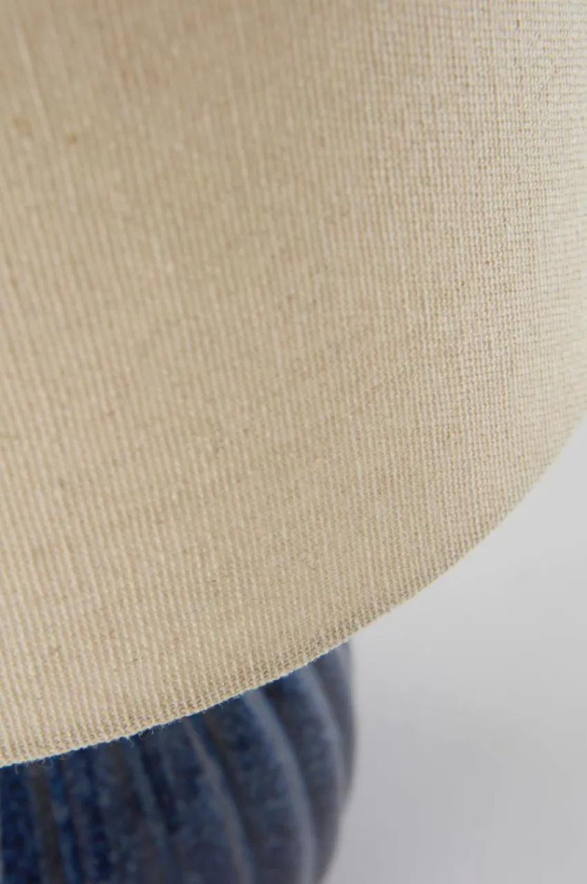 Bordslampor|Jotex MONA Bordslampa Blå/naturvit