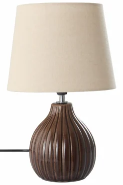 Bordslampor|Jotex MONA Bordslampa Brun/naturvit