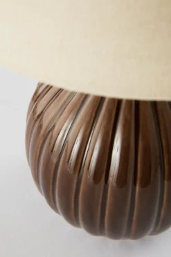 Bordslampor|Jotex MONA Bordslampa Brun/naturvit