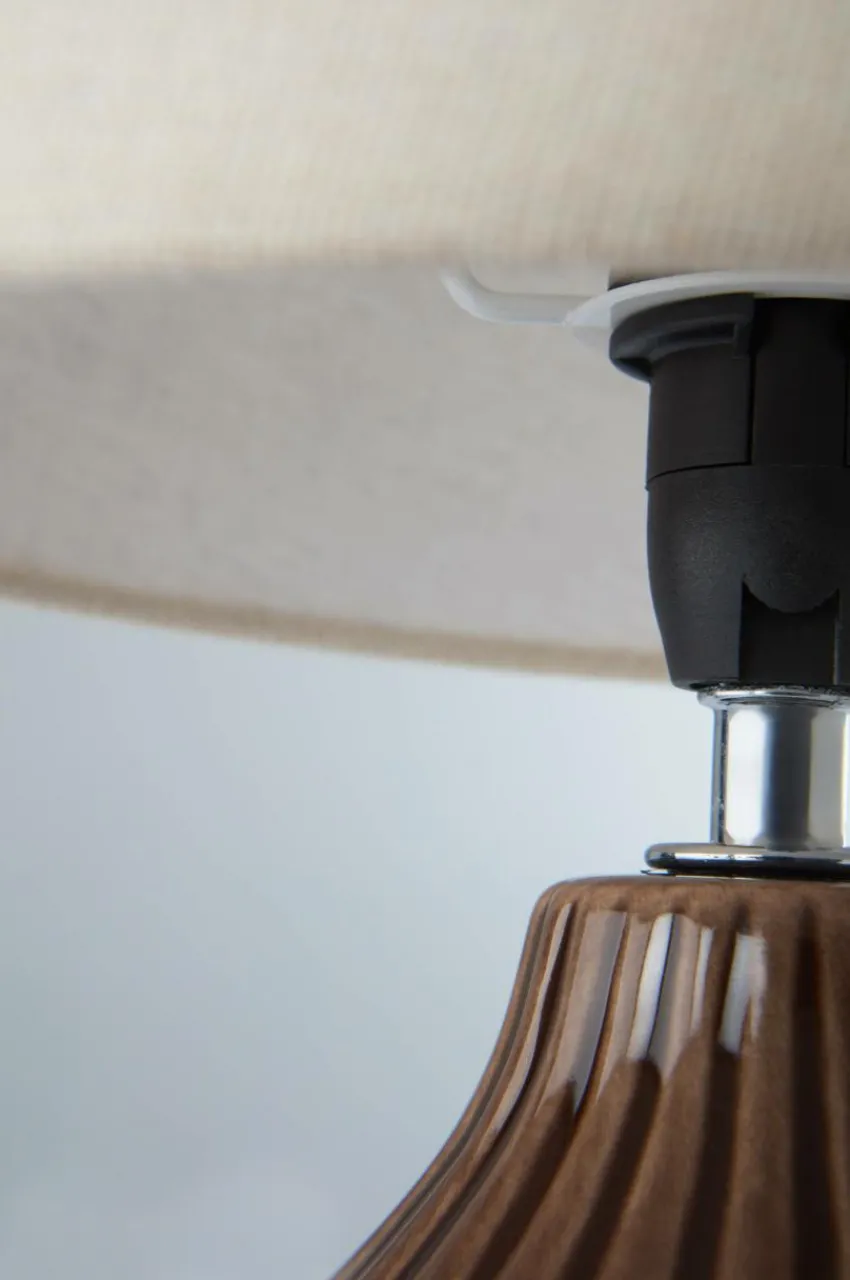 Bordslampor|Jotex MONA Bordslampa Brun/naturvit