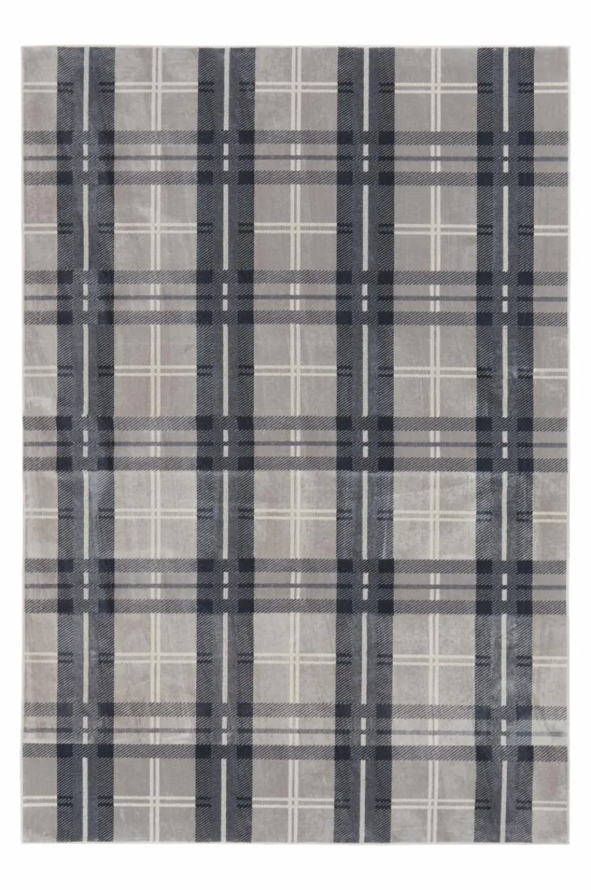 Återvunna Mattor|Viskosmattor|Jotex MONDOVI Viskosmatta 200x300 Cm Ljusgrå/mörkgrå