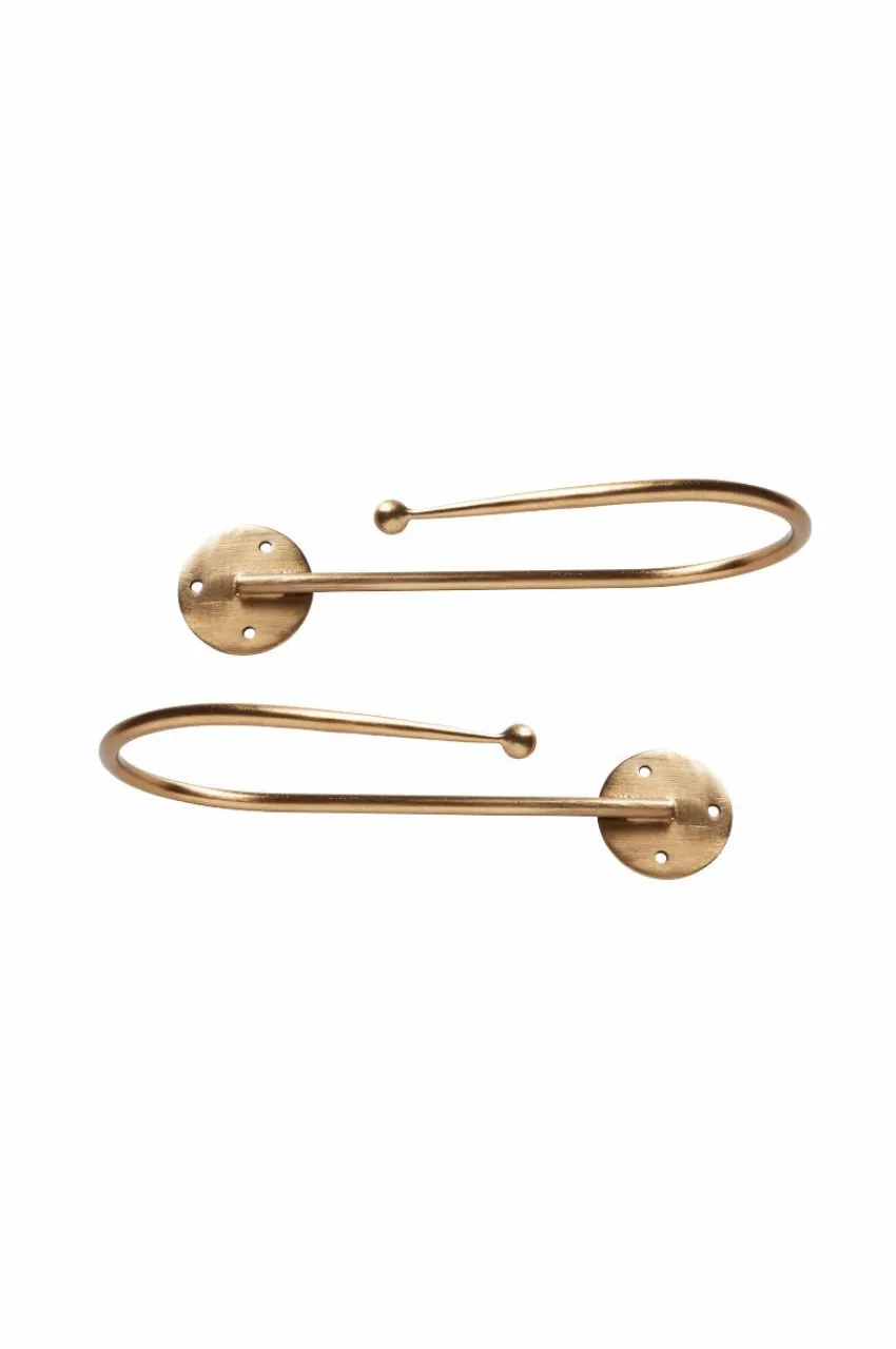 Gardinomtag|Jotex MONIQUE Gardinomtag 2-pack Guld