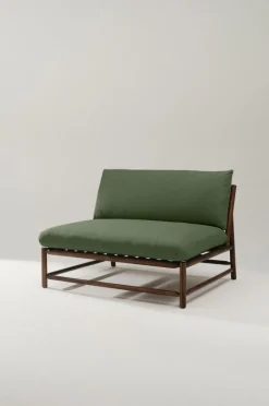 Utesoffor & Utebänkar|Utemöbler|Jotex MONTEGO Soffmodul Teak/mörkgrön