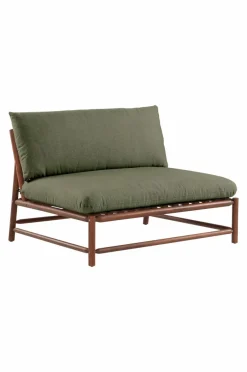 Utesoffor & Utebänkar|Utemöbler|Jotex MONTEGO Soffmodul Teak/mörkgrön