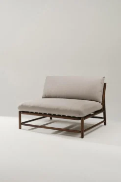 Utesoffor & Utebänkar|Utemöbler|Jotex MONTEGO Soffmodul Teak/gråbeige