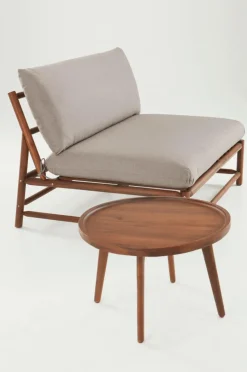 Utesoffor & Utebänkar|Utemöbler|Jotex MONTEGO Soffmodul Teak/gråbeige